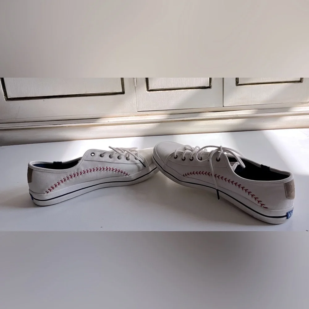 Women’s Keds Kickstart Pennant Sneaker baseball Ortholite tennis shoes 10 sporty